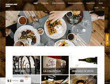 Tablet Screenshot of champagneandrechemin.fr